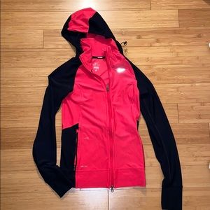 Nike Running Pink and Black zip up hoodie szsmall
